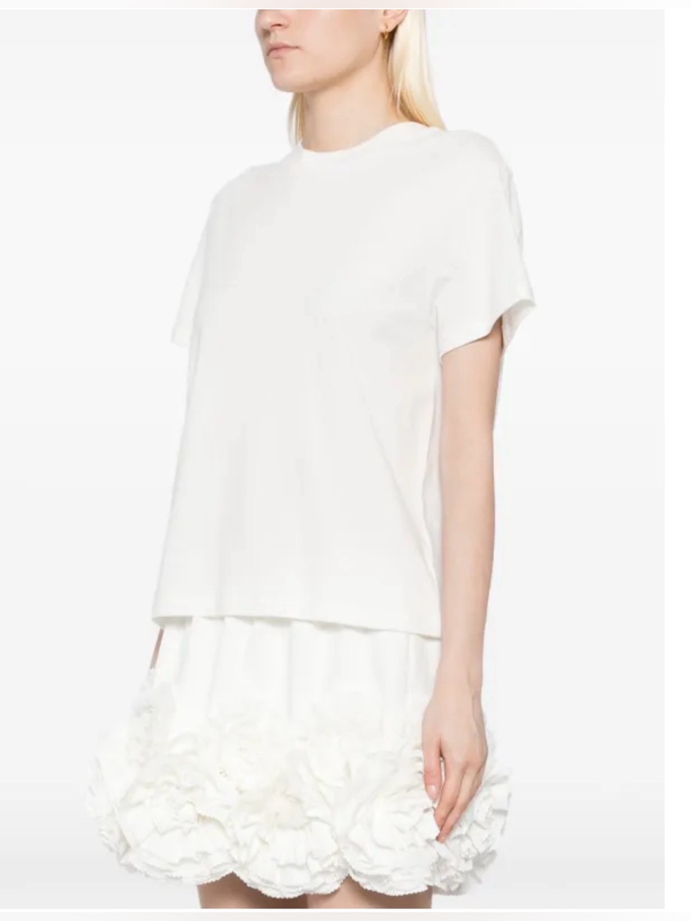 Reformation Organic Cotton White T Shirt Size Small Casual